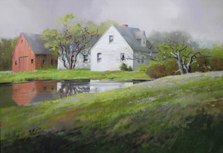 Homestead oil on canvas by Paul Stone art